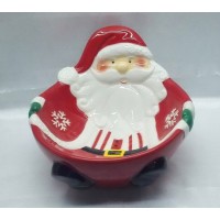 Santa Design Ceramic Round Bowl