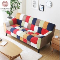 2020 New Wood Frame Bright Modern Living Room Home Furniture Salon Indoor Soft Leisure Fabric Sofa B