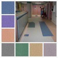 Anti-Static Anti-Bacterial PVC Vinyl Rolls Homogeneous Flooring for Hospital