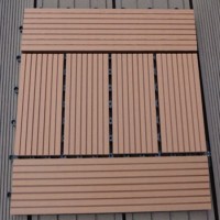 WPC DIY Interlocking Plastic Deck Tiles/Balcony Plastic Tiles