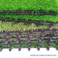 Interlocking Artificial Grass Tile for Landscape Garden DIY