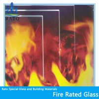 Fireproof Tempered Glass 90 Min 120 Min 1.5h 2h 5mm 6mm 8mm 12mm 15mm 19mm Fire Retardant Glass/Fire