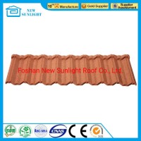 Korea Quality Stone Coated Metal Roofing Tile/Rainbow Tile/Roof Material