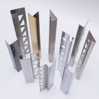 Stainless Steel L U V T Shape Metal Tile Trim for Decoration