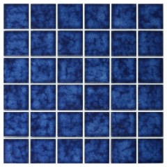 Blue Porcelain Glazed Wall Ceramic Mosaic Tiles for Bathroom图1