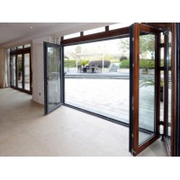 2020 Hot Selling Double Low E Glass Aluminium Folding Door with Factory Price