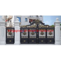 Double Size Aluminum Art Courtyard Door (W-CY-02)