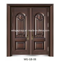 Double Size Good Quality Security Steel Copper Door Wg-GB-08