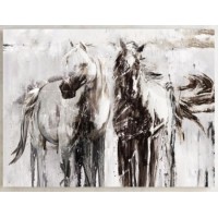 Horses Wall Art with Gel