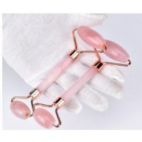 Hot Selling 100% Natural Rose Quartz Jade Face Massage Tool Anti-Aging High Quality Handheld Jade Ro