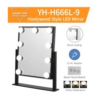 LED Hollywood Table Make up Mirror with 9 Bulbs