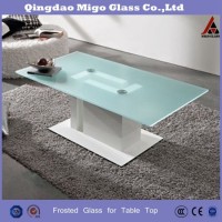 Tempered Glass Meeting Table Frosted Glass for Conference Table Top