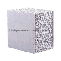 Load Bearing Vertical Concrete Green Fireproof 90mm EPS Sandwich Cement Wall Panel for Hospital/Scho