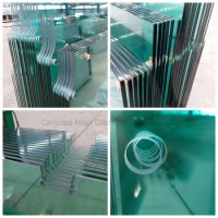 4-19mm Flat/Curved Tempered/Toughened Glass for Shower Doors/ Glass Table Top/Pool Fence/Balcony Rai