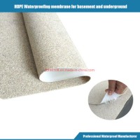 1.5mm Self Adhesive HDPE Pre Applied Waterproof Membrane Building Materials