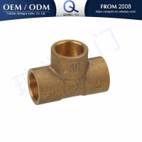 Plumbing Brass Solder Fitting Tee Pipe Fitting Tube Fitting