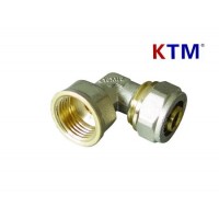 Brass Pipe Fitting - Female Elbow for plastic  Pex-Al-Pex Pipe Connector