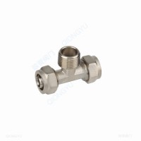 Multilayer Pex Pipe Compression Screw Fitting Tee Pex Fitting