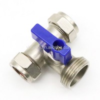 Plumbing Hot Sales China Supplier G3/4" Male Thread 15mm Brass Washing Machine Valve High Quali