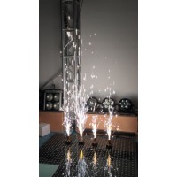 Wedding Party Stage Fountain Cold Flame Fireworks with Rechargeable Battery Remote Control Firing Sy