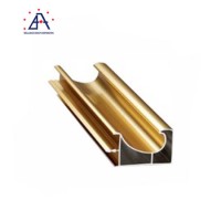 Custom-Made Powder Coating Aluminum Extrusion Profile for Kitchen Cabinet