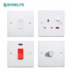 British Standard New Slim Plate Bakelite 13A Wall Socket Electrical Switch Socket图1