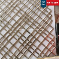 Decorative Brass Wire Mesh Grill Copper Woven Mesh/Stainless Steel Crimped Mesh