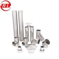 Single Wall Stainless Steel Stove Chimney Flue Pipes for Wood Burning Stoves