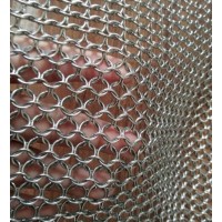 Chain Mail Stainless Steel Decorative Mesh  Custom Tailor Metal Fabic Welding Mesh