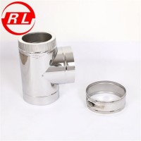 Double Wall Stainless Steel 90 Degree Tee