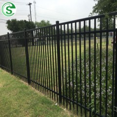 Ornamental Galvanized Tubular Steel Picket Privacy Fencing图1