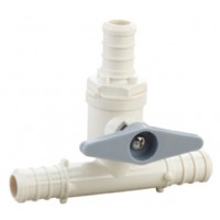 Plastic Stop/Plug Valve  PPSU/Poly  3X Pex  Cupc/NSF ANSI 61