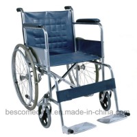 Folding Chrome Plated Steel Manual Wheelchair (BES-WL001A)