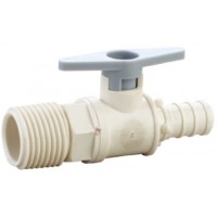 Plastic Stop/Plug Valve  PPSU/Poly  Pex X NPT  Cupc/NSF ANSI 61