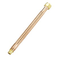 Copper Corrugated Flexible Hose Connector for Water Heater (FIP X PEX Barb)   Cupc  NSF/ANSI 61