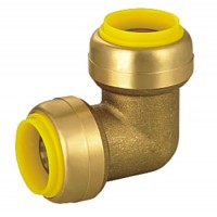 Brass Push Fit Elbow  90 Degree  Push Fit Fitting  Cupc  NSF/ANSI 61