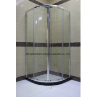 Certification Chrome Aluminum 6mm Tempered Glass Quadrant Sliding Door Shower Enclosure