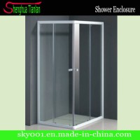 Hot Simple Square Tempered Glass Shower Enclosure (TL-519)