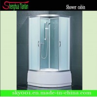 Luxury Black Back Glass ABS Tray Aluminium Alloy Frame Shower Cabin (TL-503)