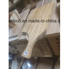 Irregular 19mm Thickness Vertical Bamboo Sushi Pizza Cutting Board图1