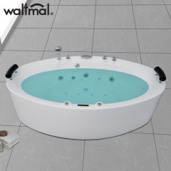 Freestanding Quanlitied Plastic Combo Massage Jet and Whirlpool Bath Tub图1