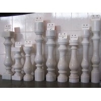 Chinese Chiva White Marble Stone Solid Polished Posts/Handrail/Bottomrail/Balustrade/Column/Pillar/F