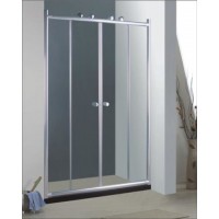 Br940 Bathroom 6mm Big Roller Double Sliding Door Shower Enclosure