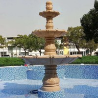 H200cm Outdoor Landscaping Garden Stone Large Water Fountain