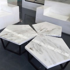 Italian Carrara White Marble Coffee Tables for Sale图1