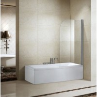 Bathtub Shower Screen 6mm Glass Single Round Bath Screen