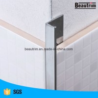 Brass Chrome Plated Finish Tile Trim