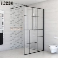 Manufacturer Simple Glass Door Panel Bathroom Frameless Glass Shower Screen