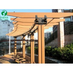 Outdoor Wood Plastic Composite WPC Pergola Fence图1