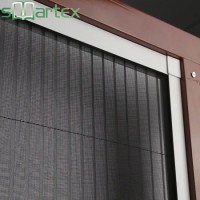 Polyester and Fiberglass Pleated Insect Folding Screen Mosquito Mesh for Sliding Door